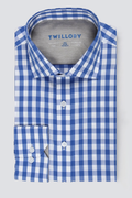 Leader Non-Iron Gingham // Blue White