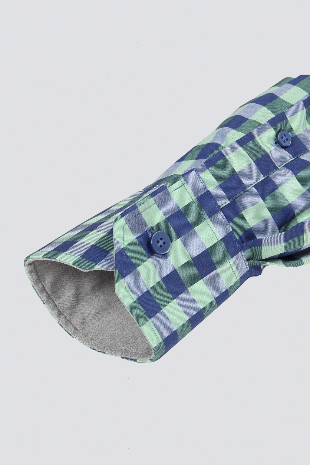 Leader Non-Iron Gingham // Green Blue