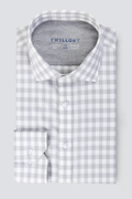 Leader Non-Iron Gingham // Grey White