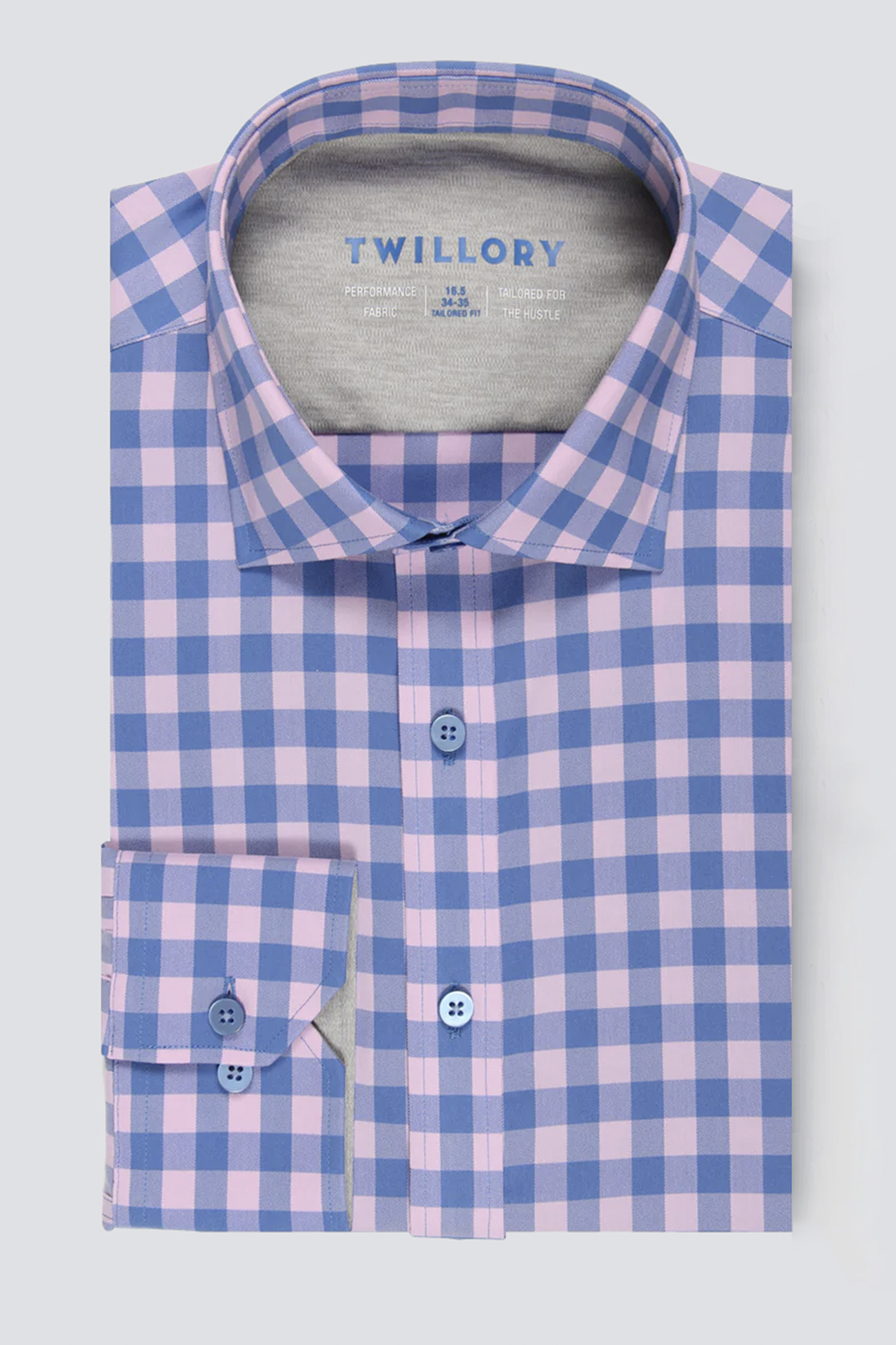 Leader Non-Iron Gingham // Pink Blue