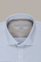 Leader Non-Iron Houndstooth // Grey Blue