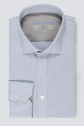 Leader Non-Iron Houndstooth // Grey Blue