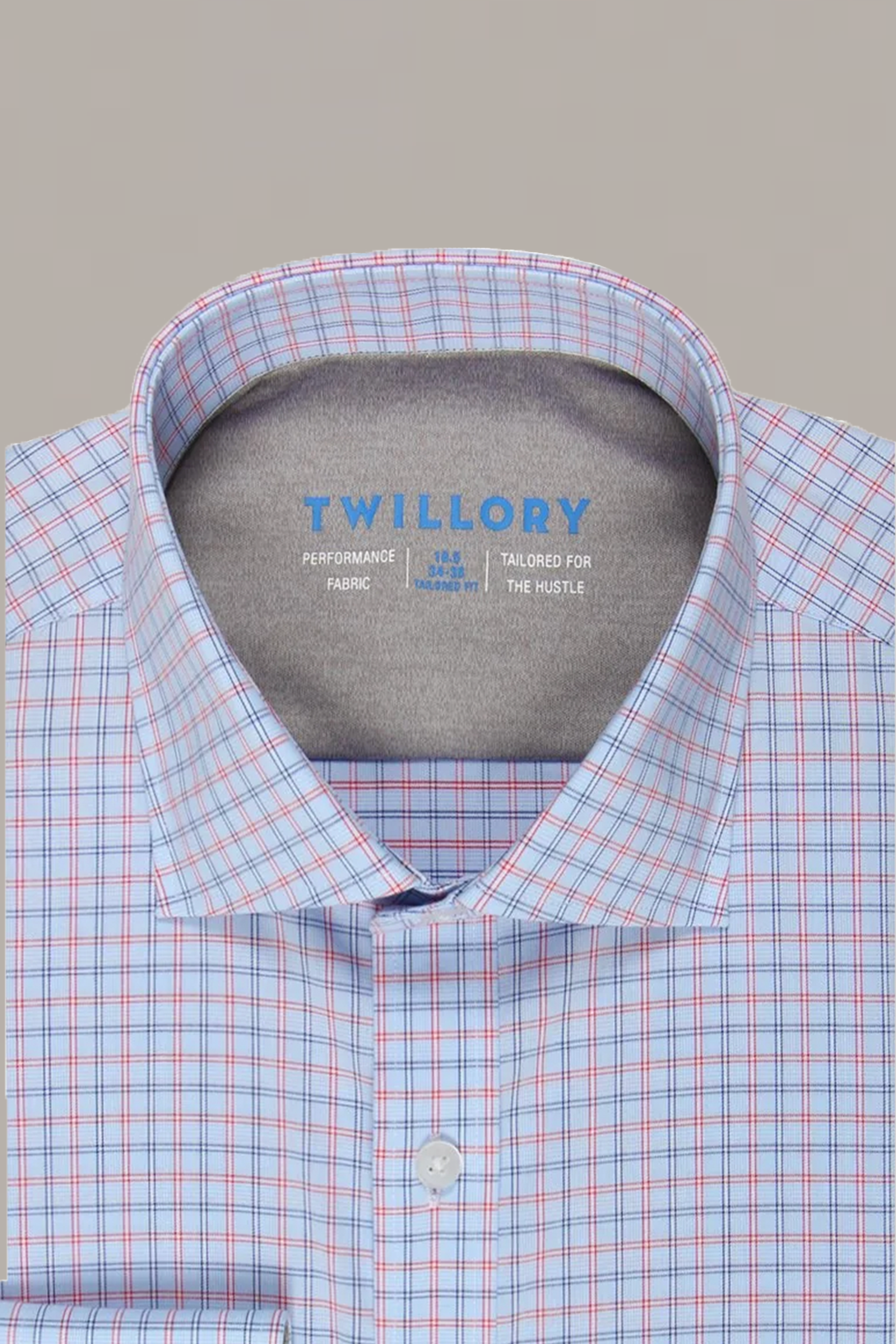 Leader Non-Iron Windowpane // Red Blue