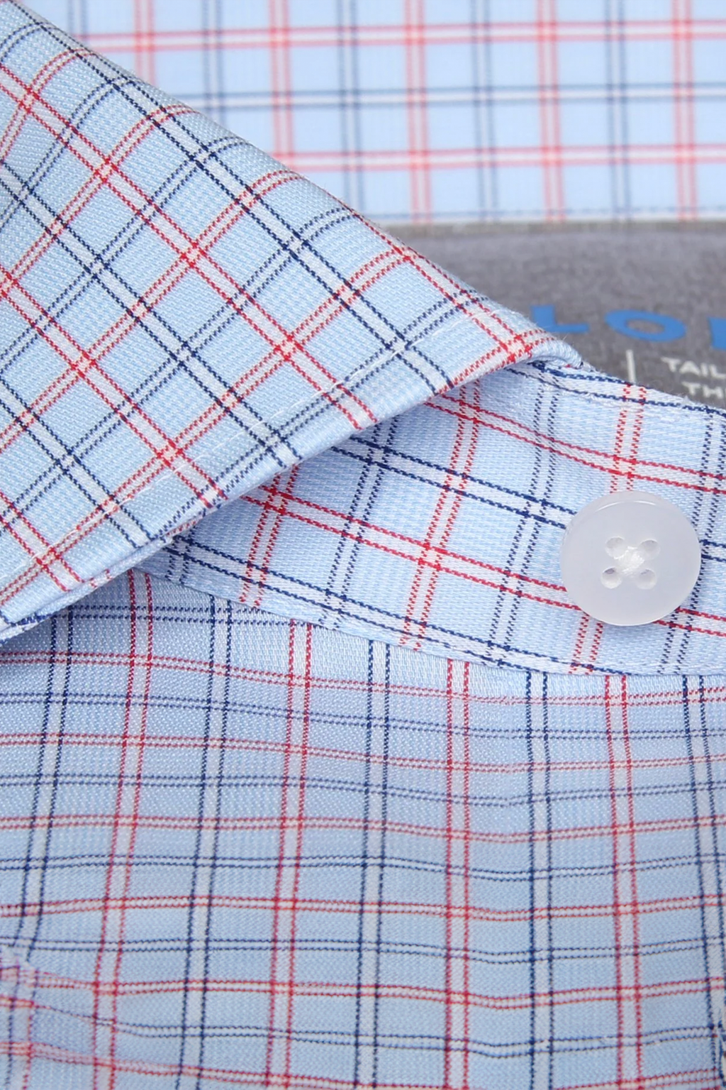 Leader Non-Iron Windowpane // Red Blue