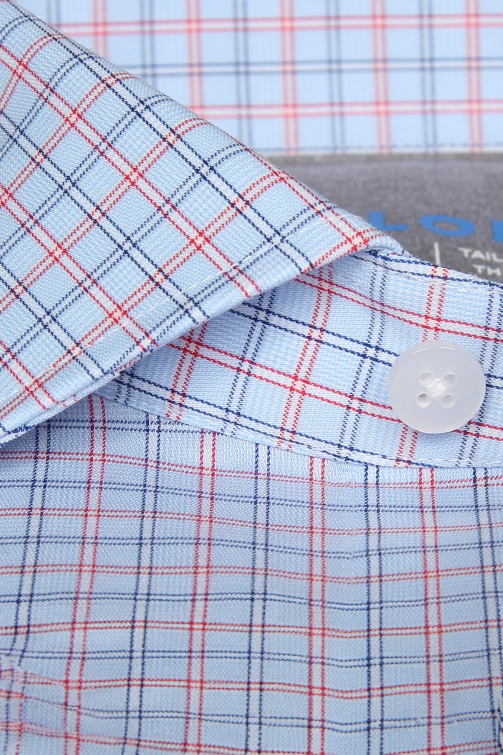 Leader Non-Iron Windowpane // Red Blue
