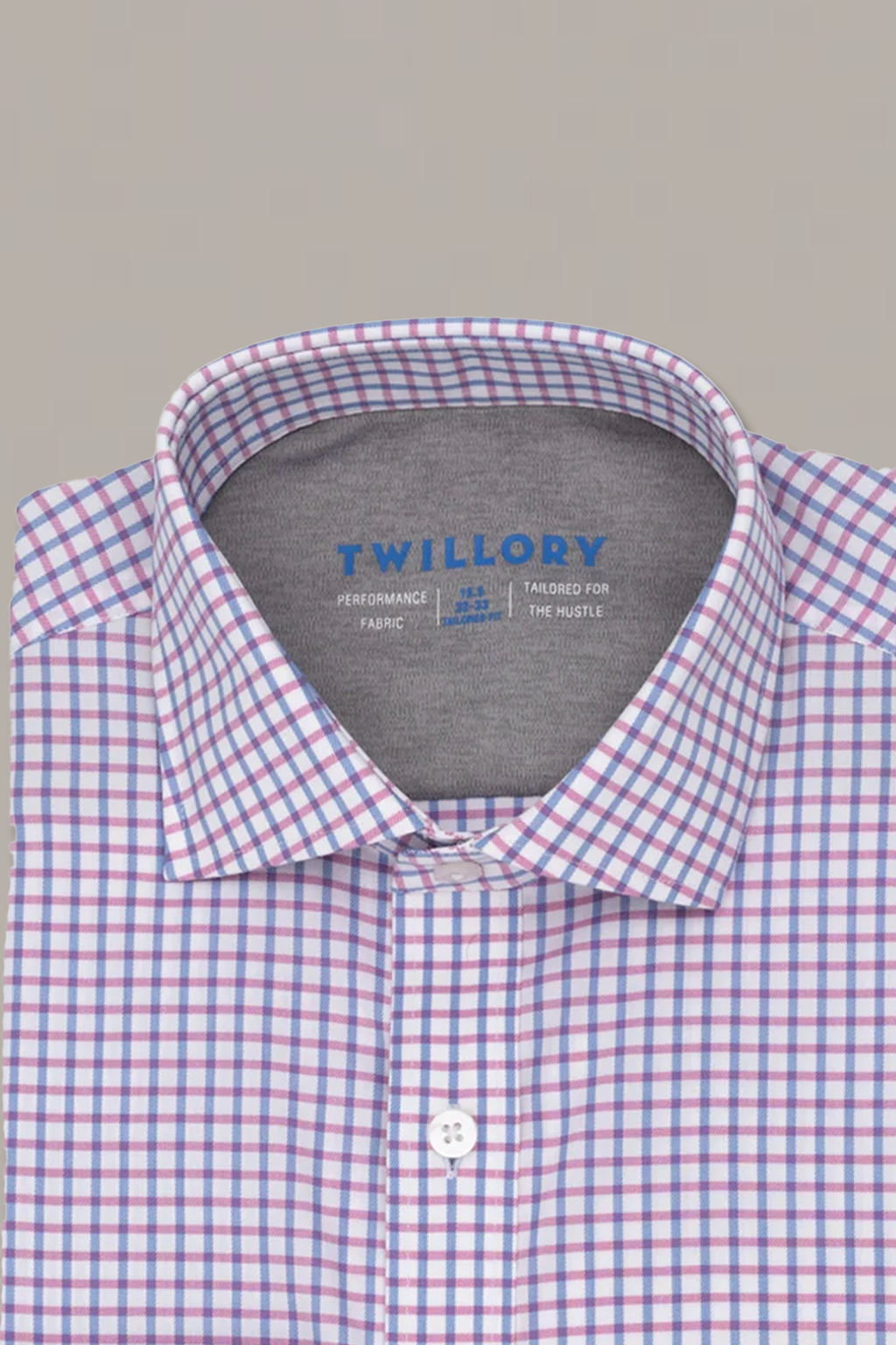 Leader Non-Iron Windowpane // Pink Blue