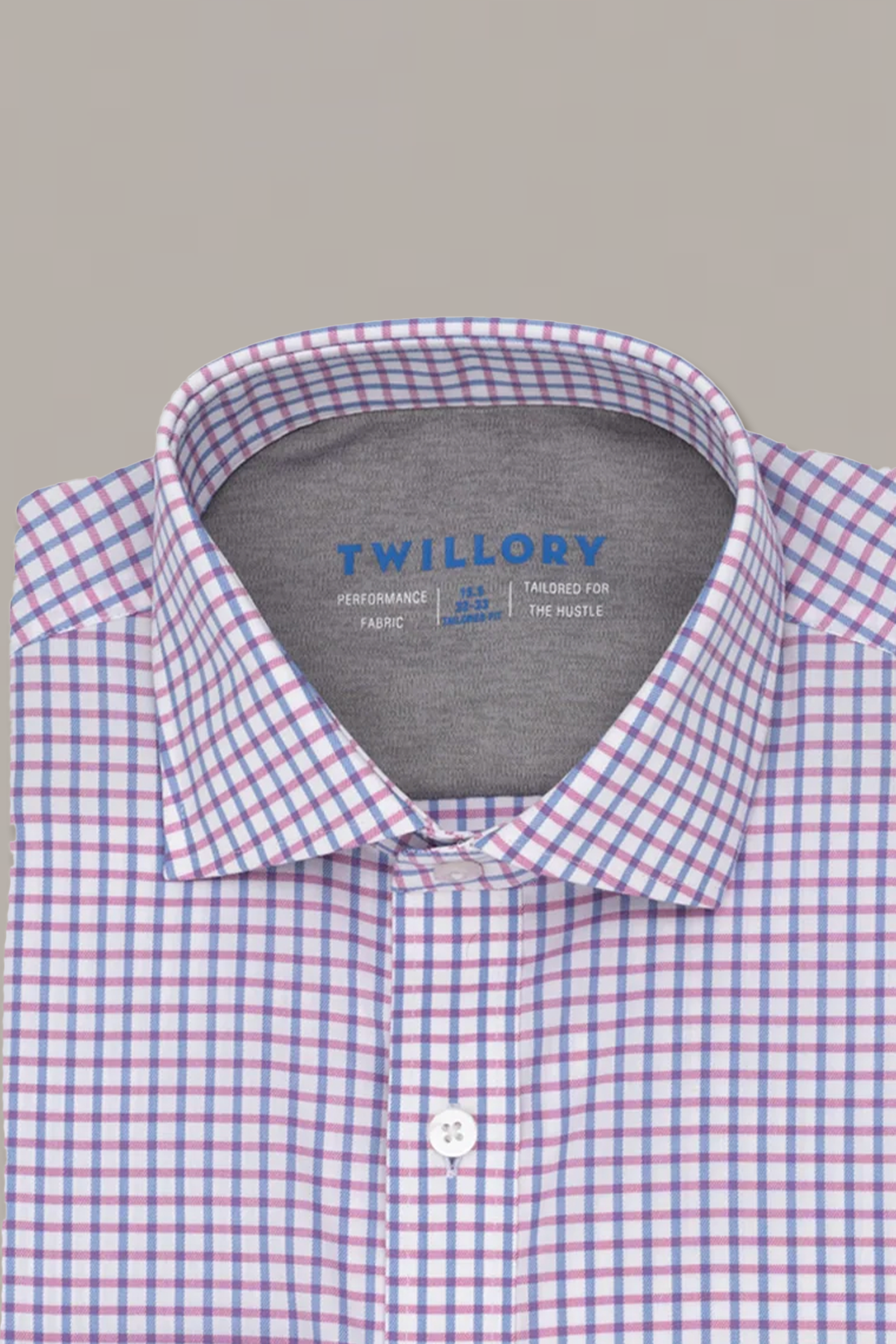 Leader Non-Iron Windowpane // Pink Blue