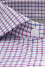 Leader Non-Iron Windowpane // Pink Blue