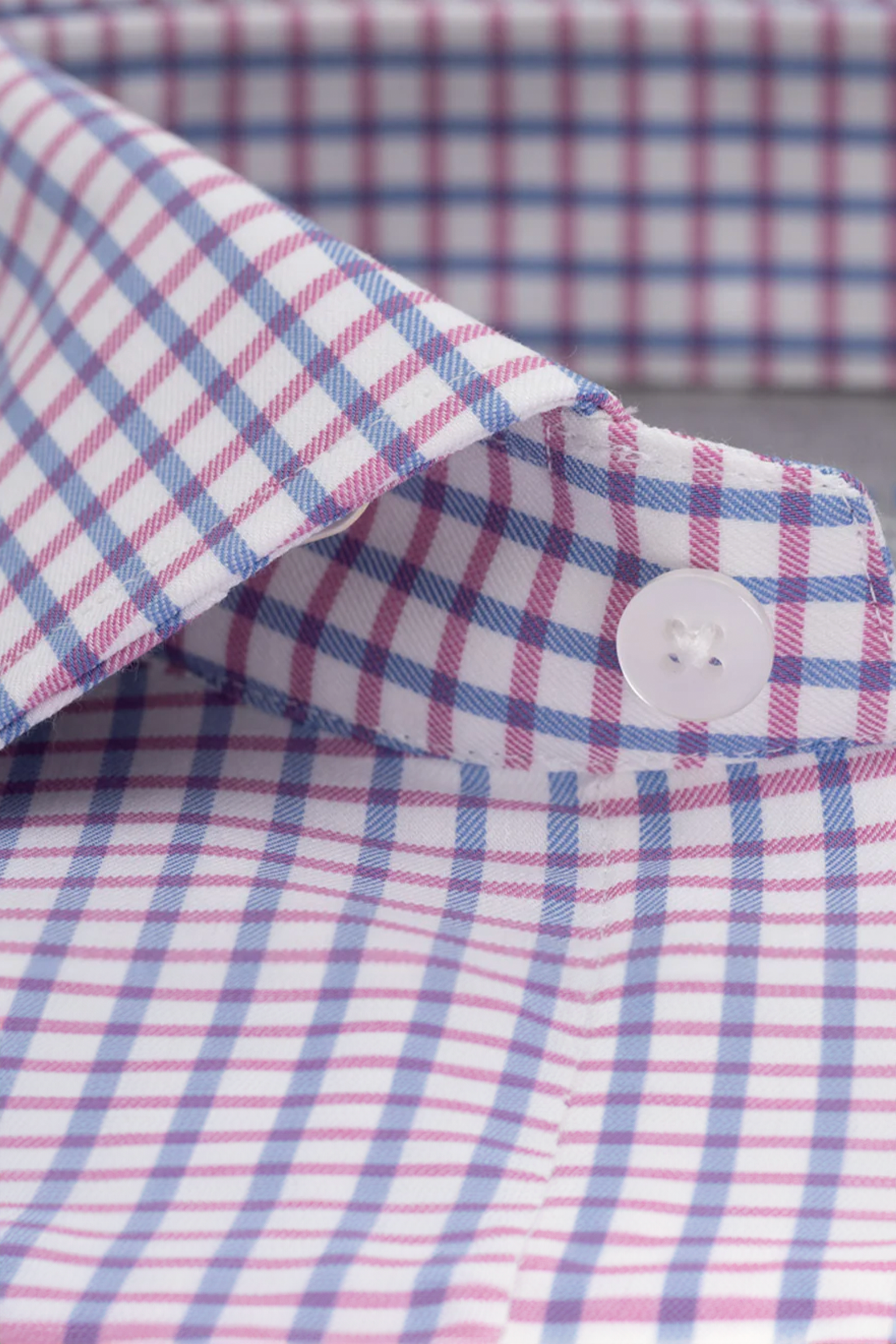Leader Non-Iron Windowpane // Pink Blue