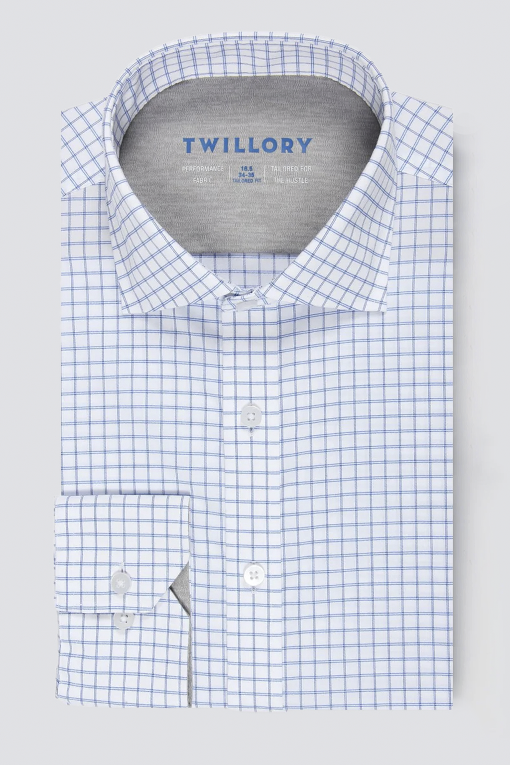 Leader Non-Iron Windowpane // Blue