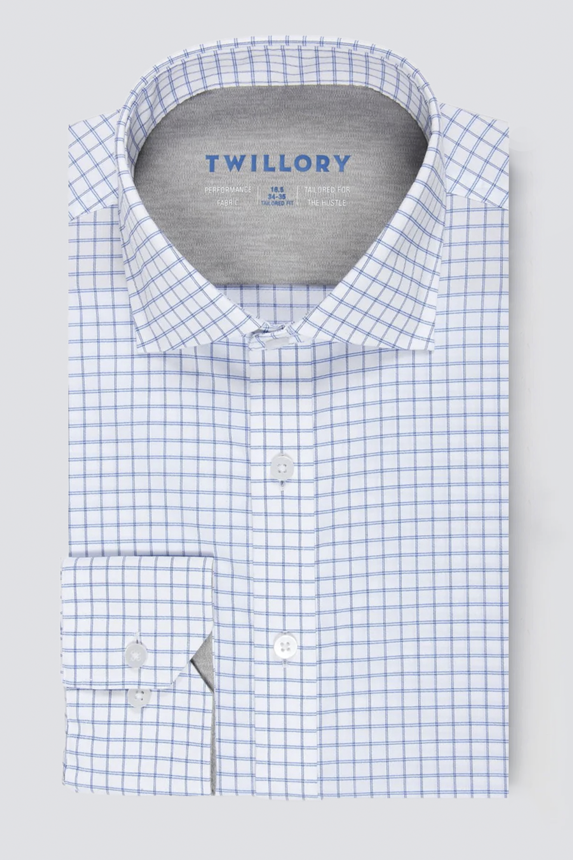 Leader Non-Iron Windowpane // Blue