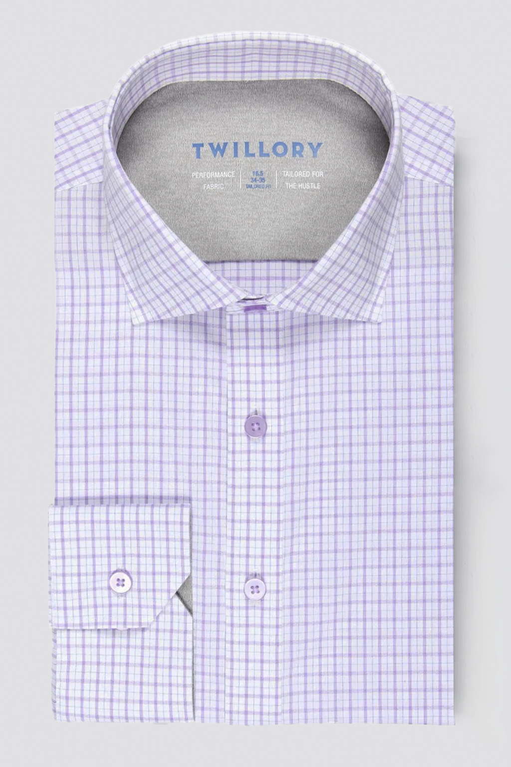 Leader Non-Iron Windowpane // Lavender