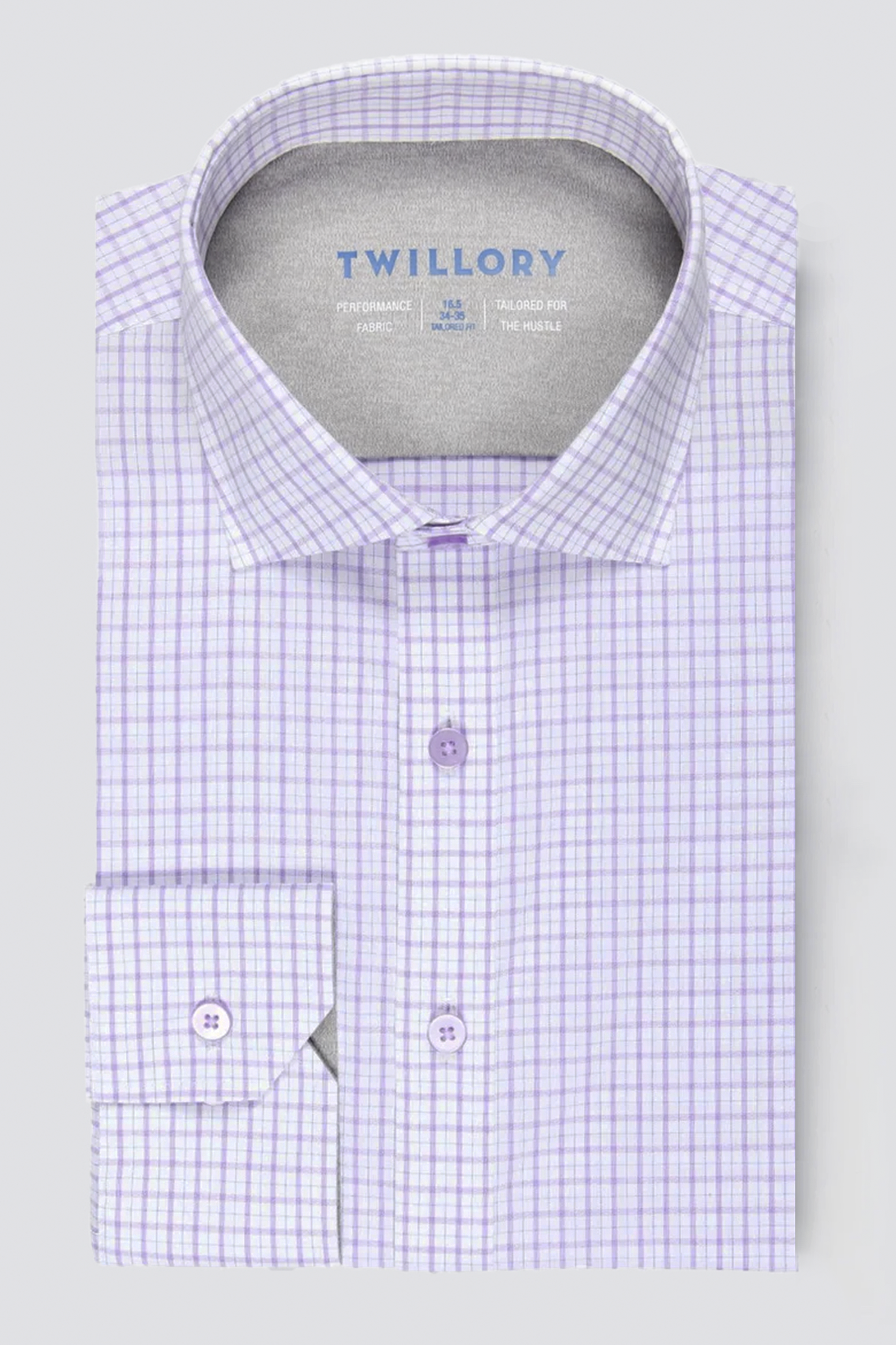 Leader Non-Iron Windowpane // Lavender