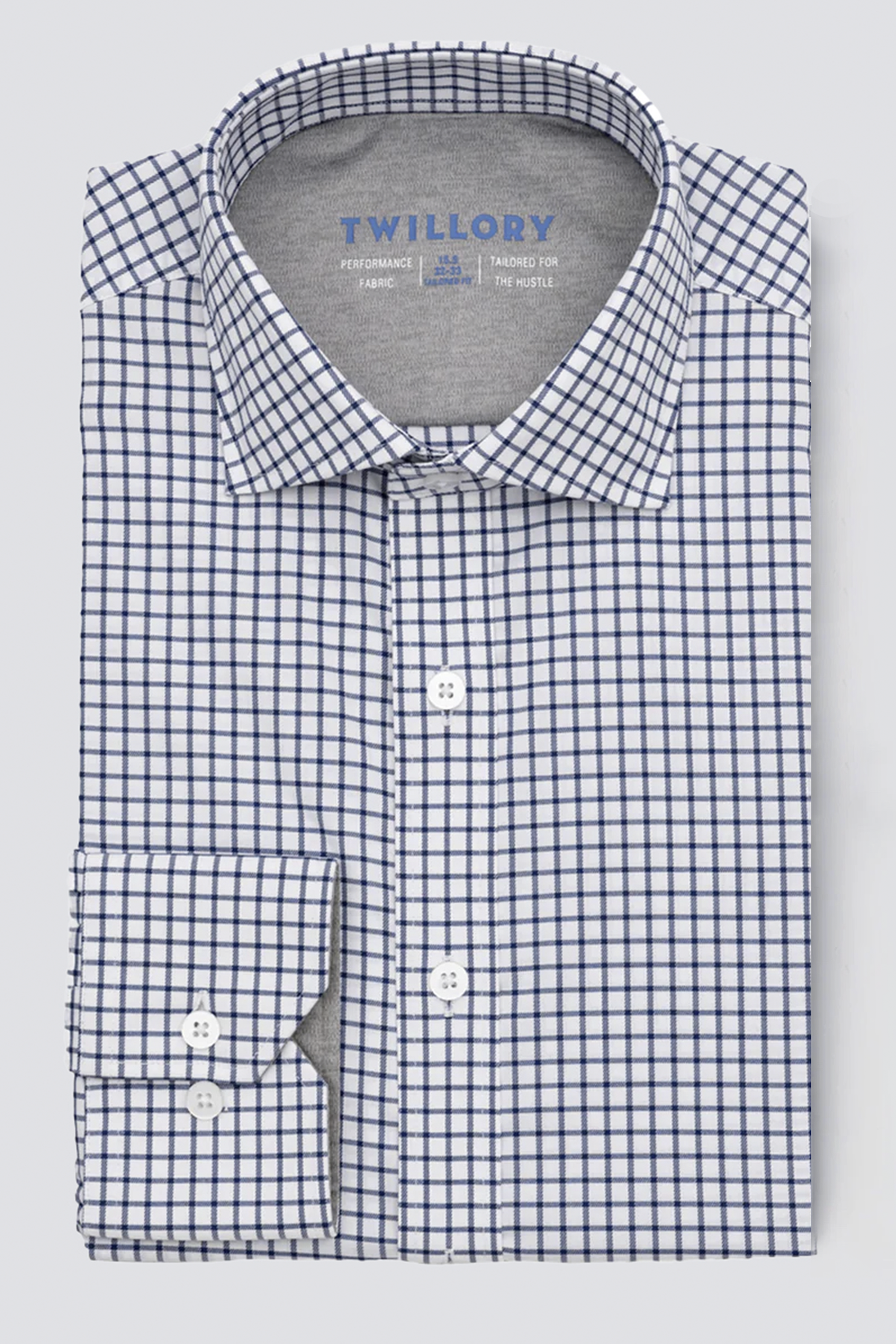 Leader Non-Iron Windowpane // Navy