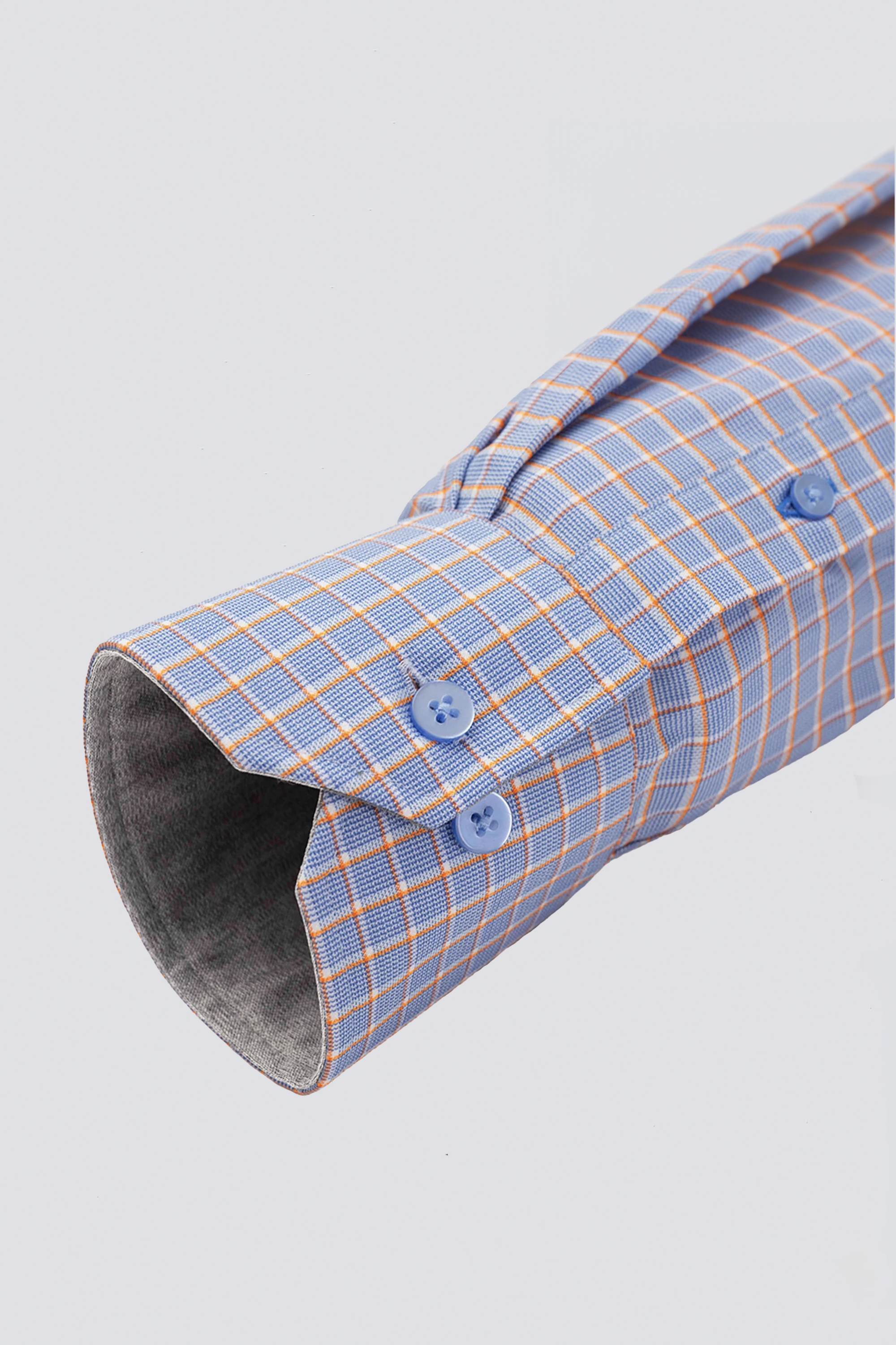 Leader Non-Iron Windowpane // Orange Blue