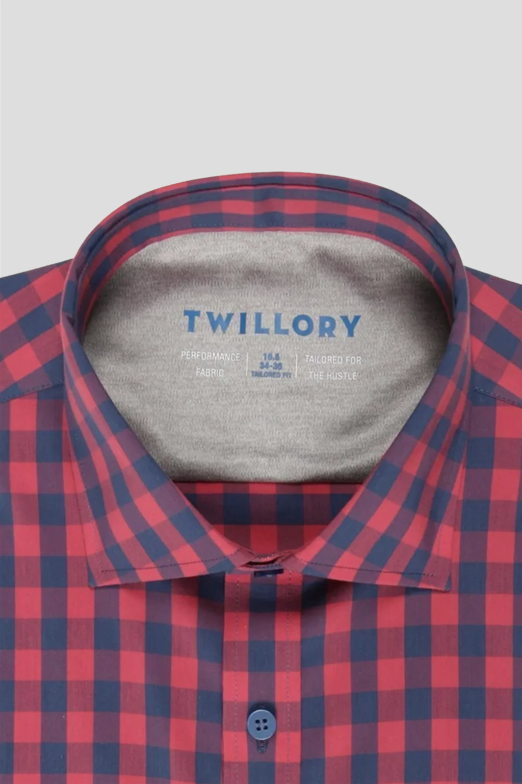 Leader Non-Iron Gingham // Red Blue