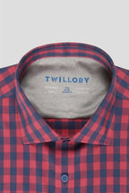 Leader Non-Iron Gingham // Red Blue