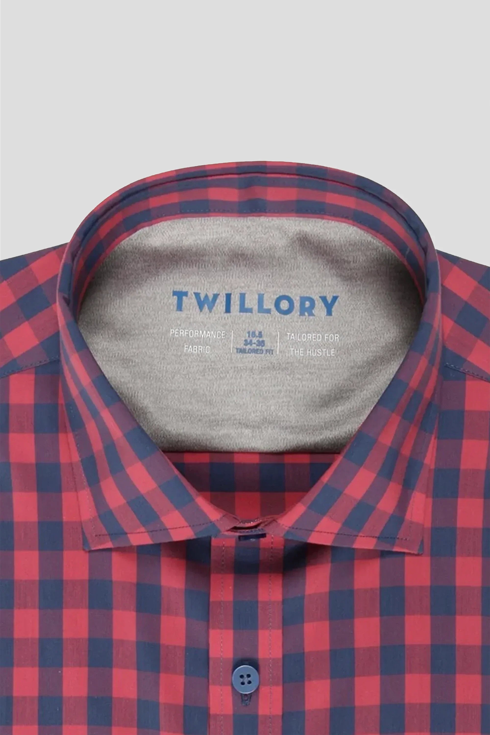 Leader Non-Iron Gingham // Red Blue