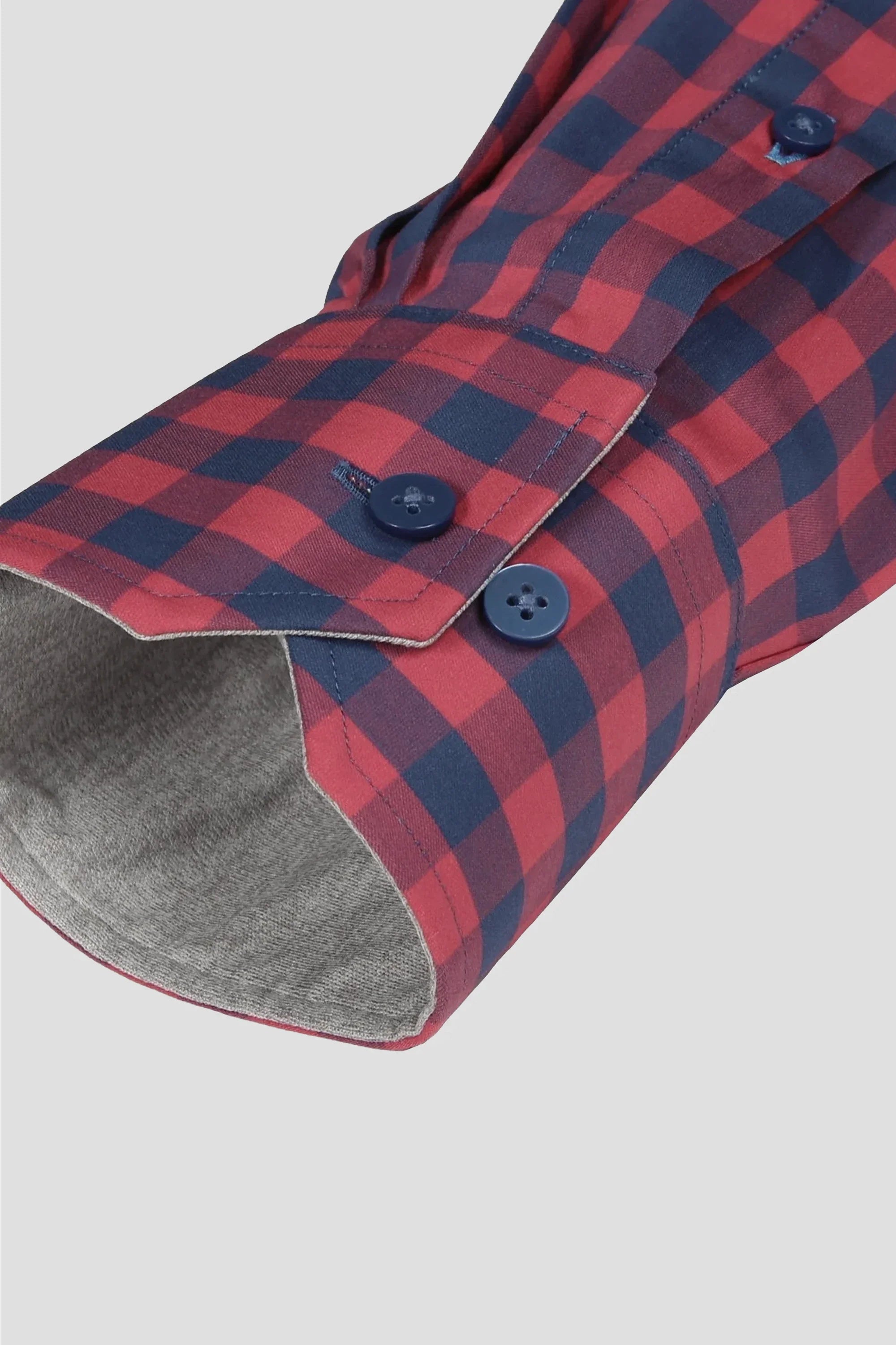 Leader Non-Iron Gingham // Red Blue