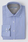 Leader Non-Iron Stripe // Mini Blue
