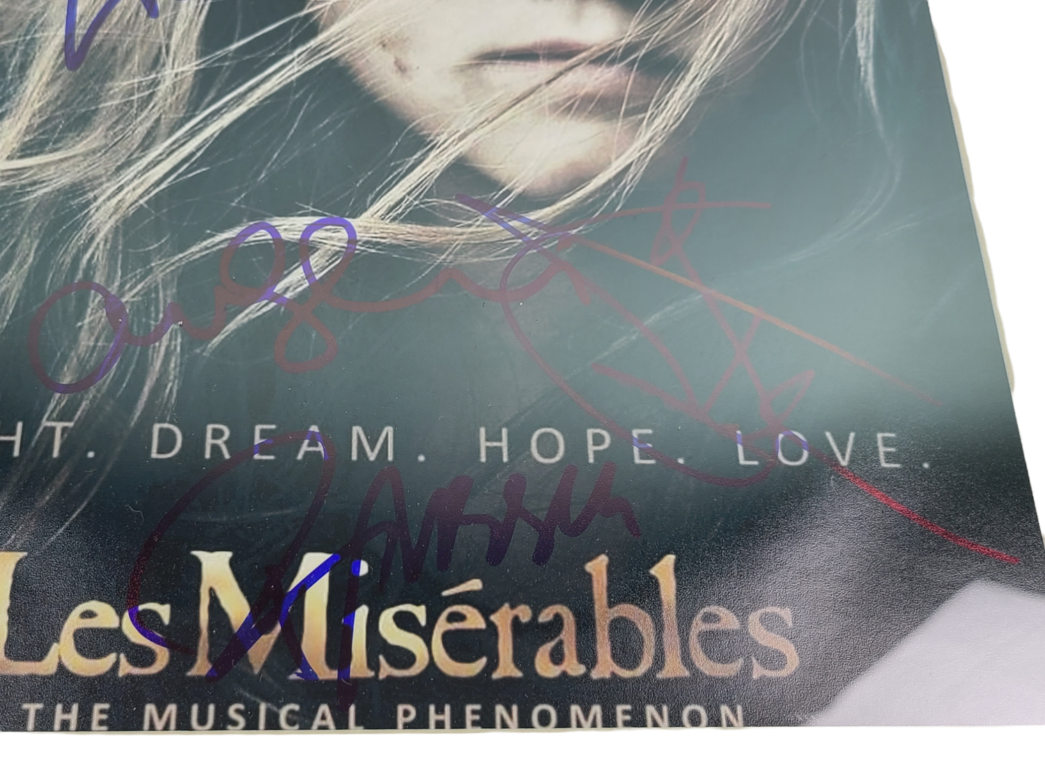 Les Miserables Autographed Photo Display Russell Crowe Anne Hathaway Hugh Jackman +