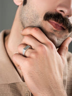 Rectangle Signet Rings (Oxidized)