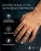 Rectangle Signet Rings (Oxidized)