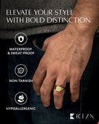 Square Signet Rings (Gold)