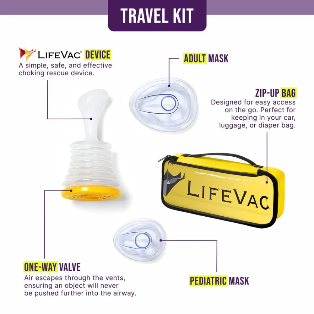 LifeVac FDA Registered Choking First Aid Device for Adult & Children
