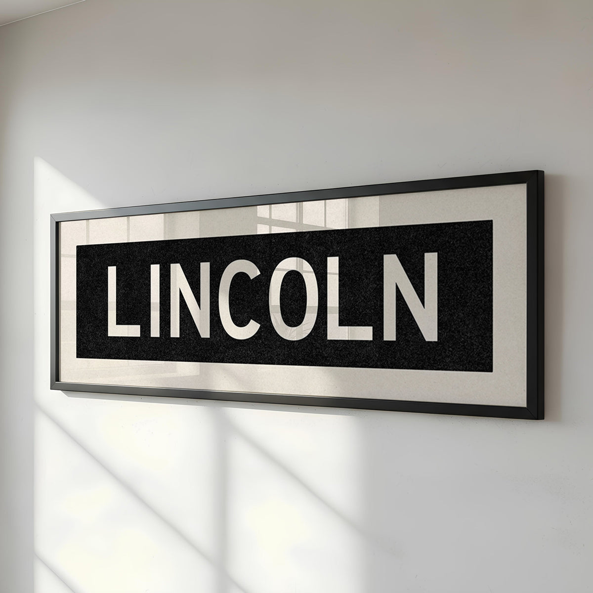 Framed Lincoln Nebraska Bus Scroll