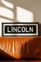 Framed Lincoln Nebraska Bus Scroll
