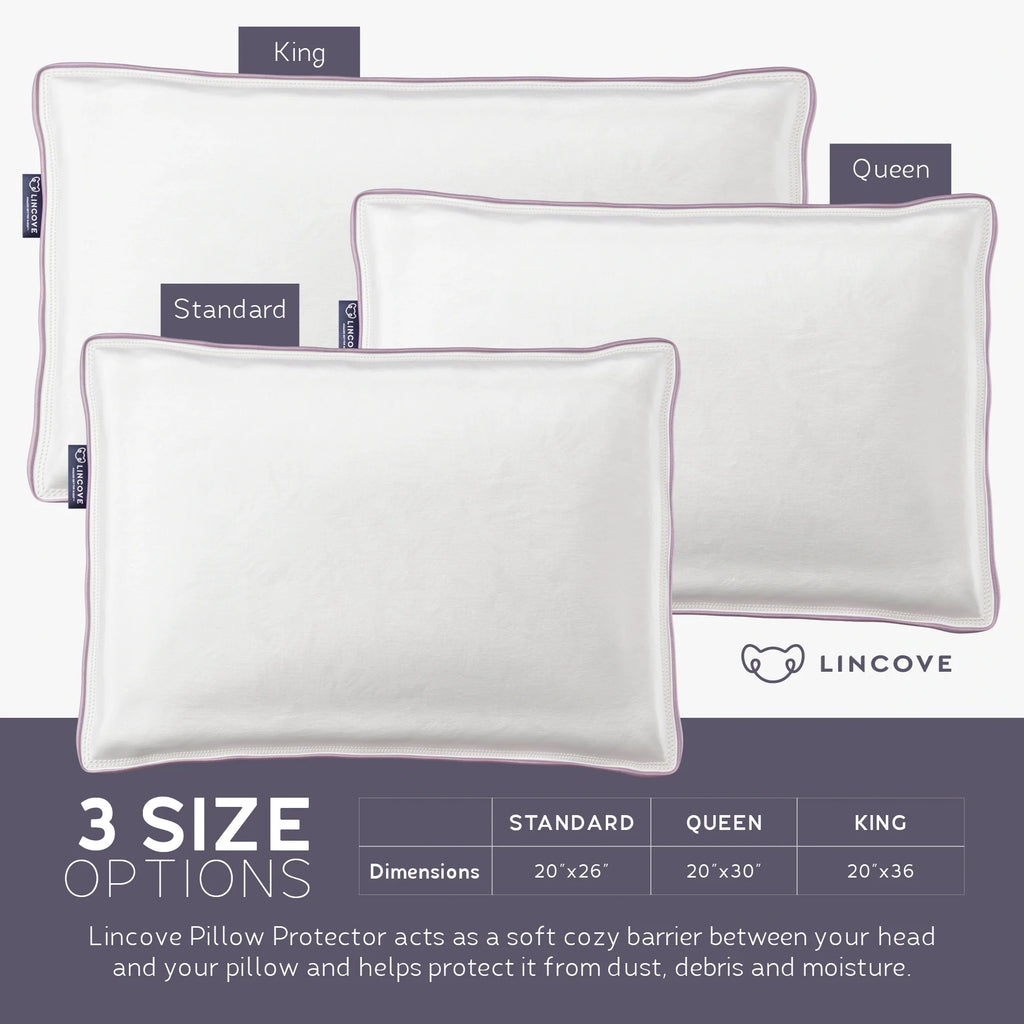 Lincove 100% Cotton Pillow Protector