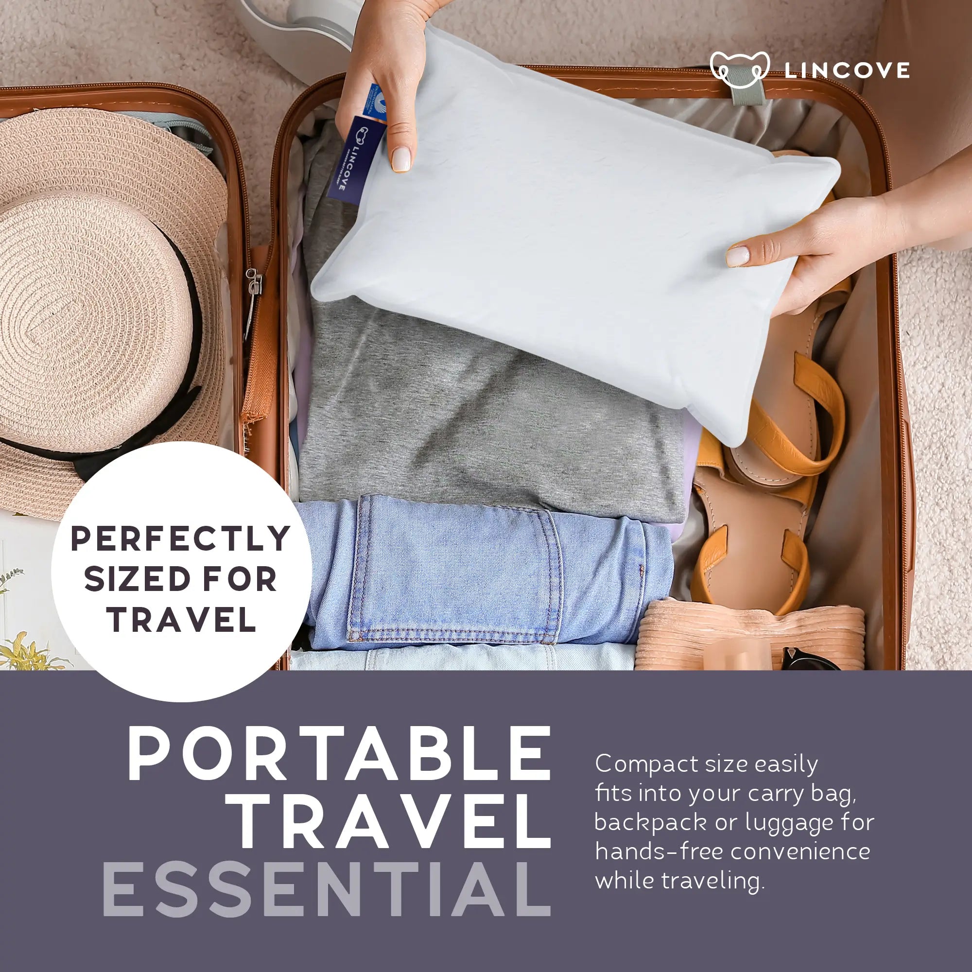 Canadian Down Travel Pillow - Made in Canada