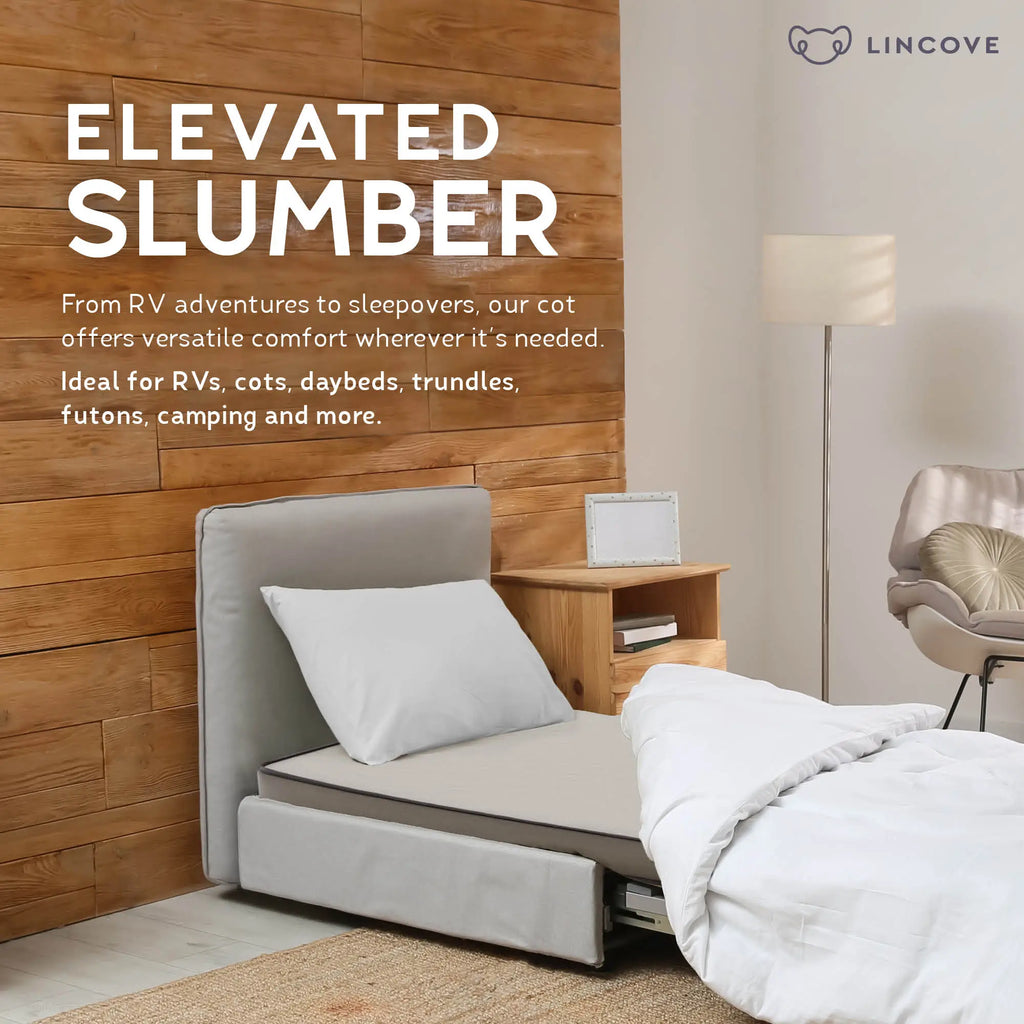 Cot Memory Foam Mattress - Made In USA