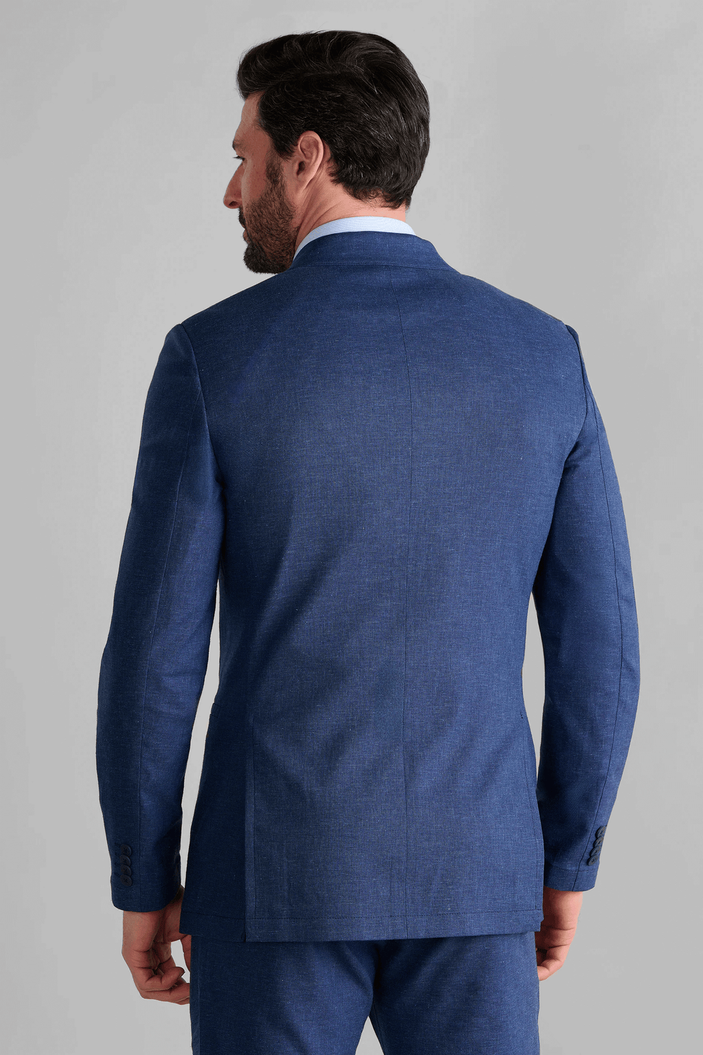 Performance Linen Blazer // Blue