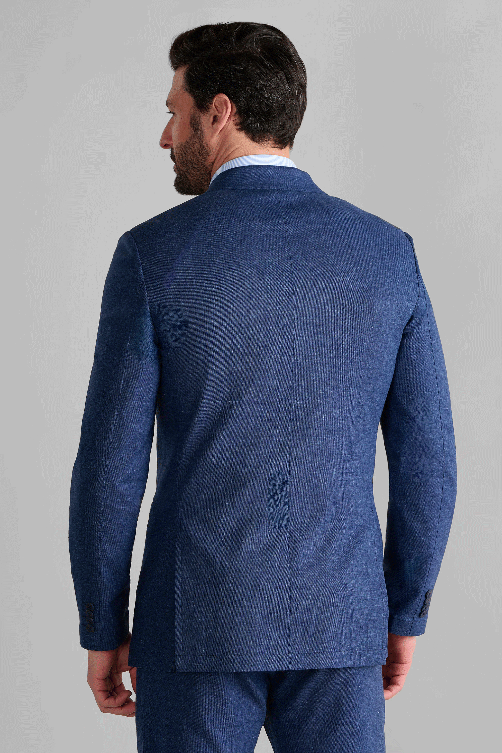 Performance Linen Blazer // Blue