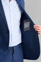 Performance Linen Blazer // Blue
