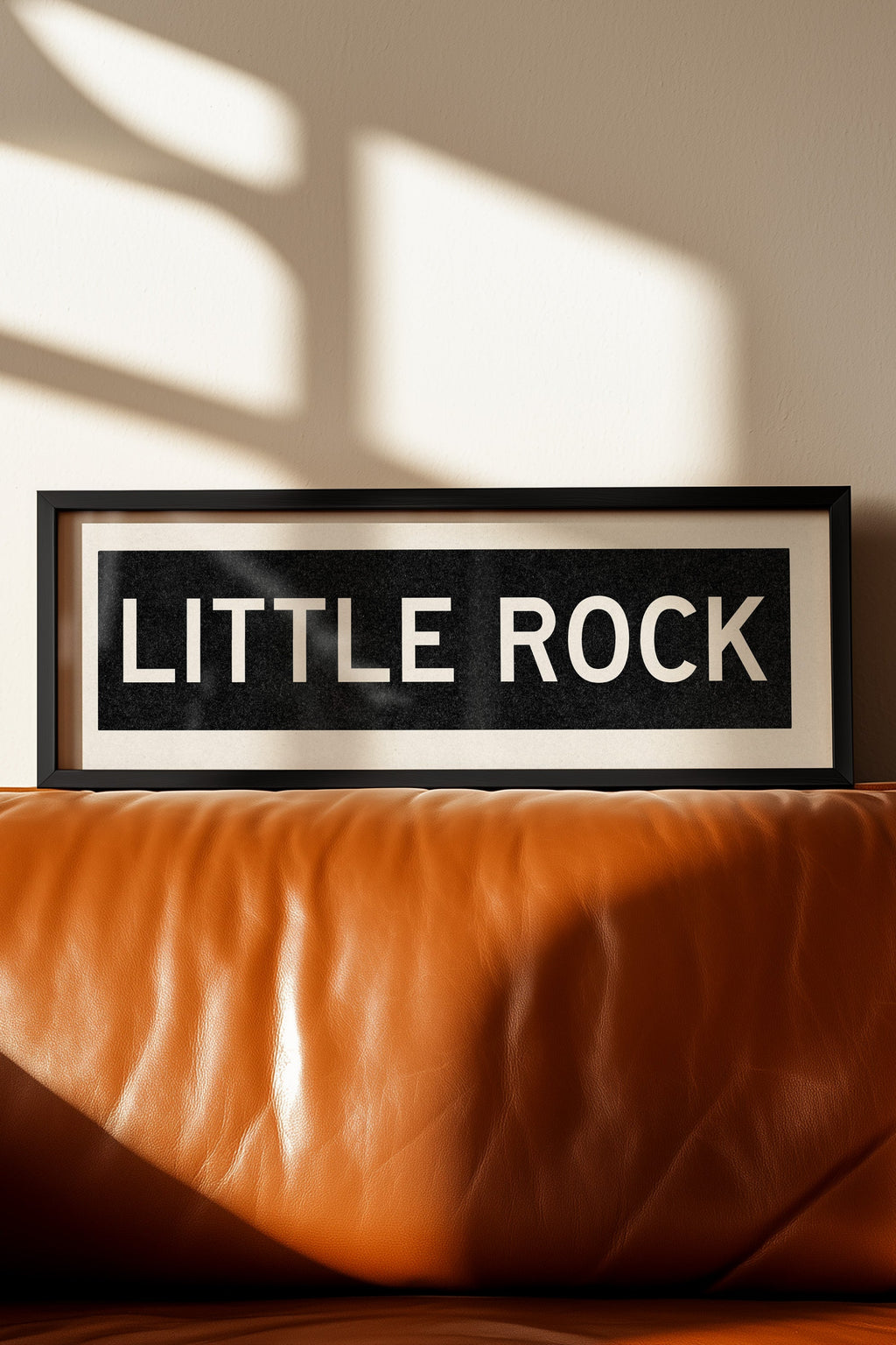 Framed Little Rock Arkansas Bus Scroll