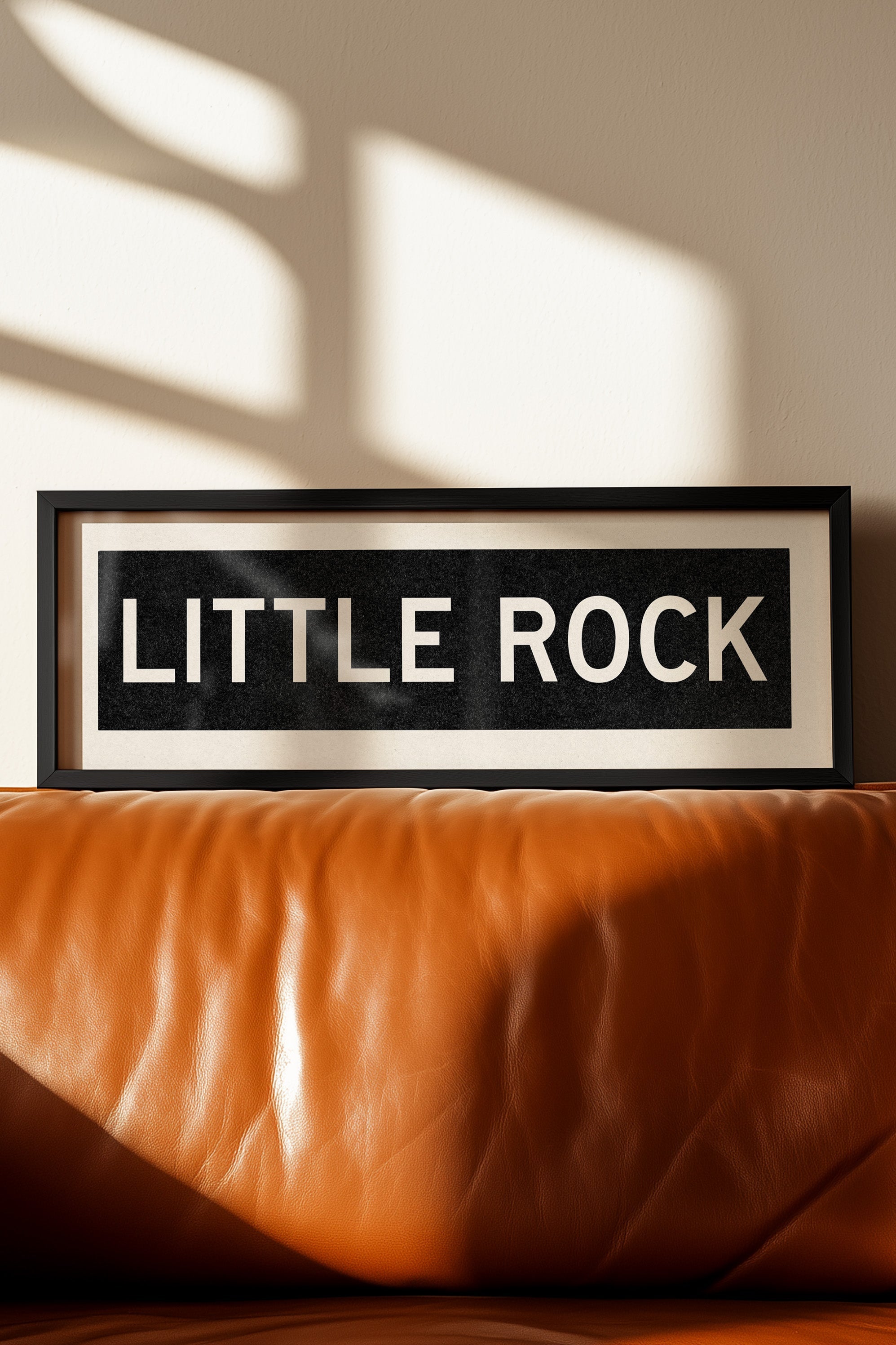 Framed Little Rock Arkansas Bus Scroll