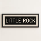 Framed Little Rock Arkansas Bus Scroll