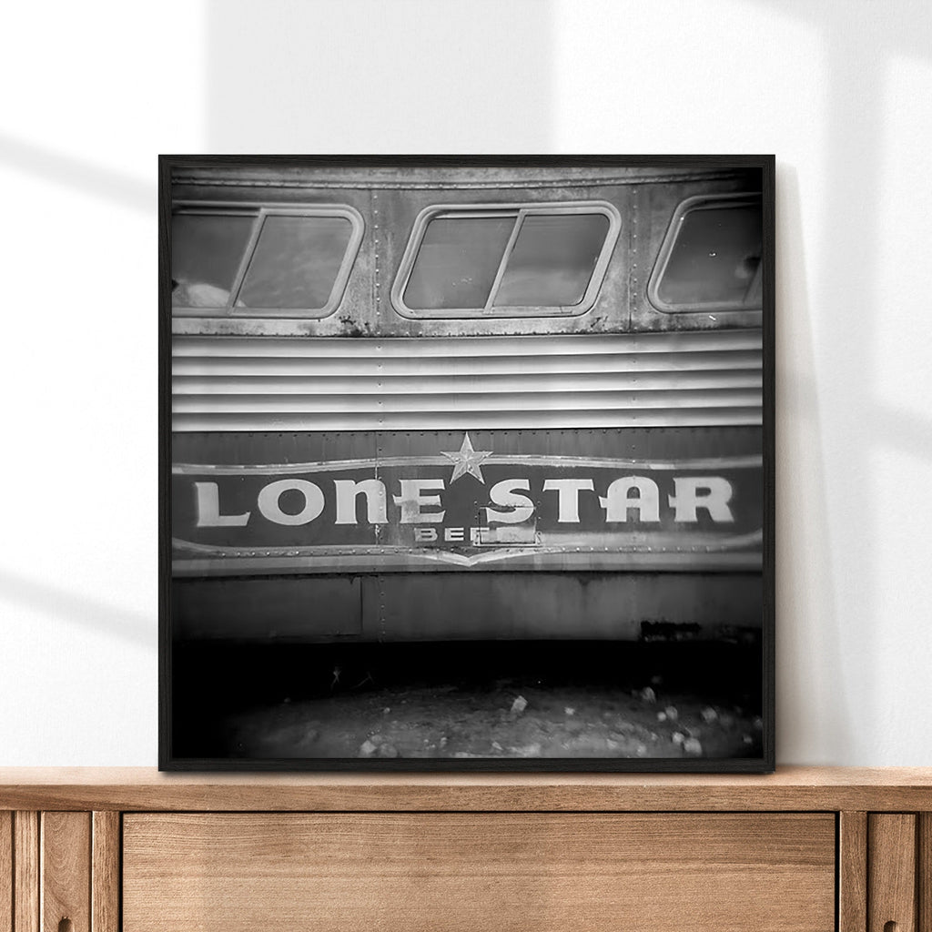 Lone Star Beer Bus Holga Photography Print