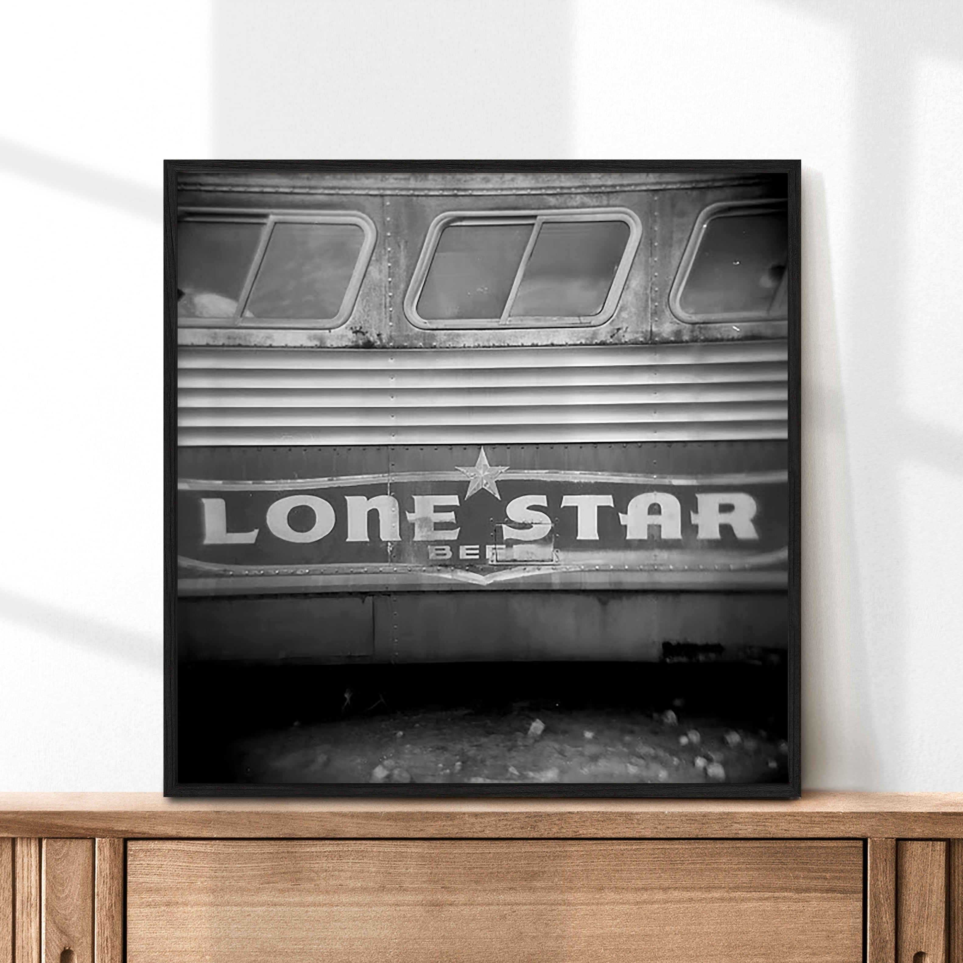 Lone Star Beer Bus Holga Photography Print