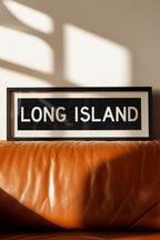 Framed Long island New York Bus Scroll