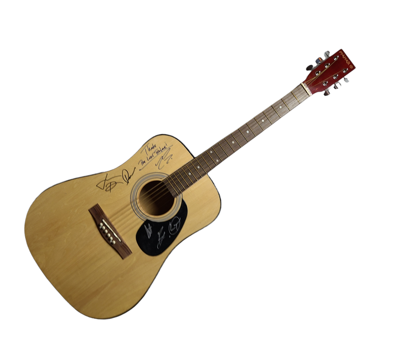 The Lost Trailers Signed Acoustic Guitar UACC AFTAL RACC TS