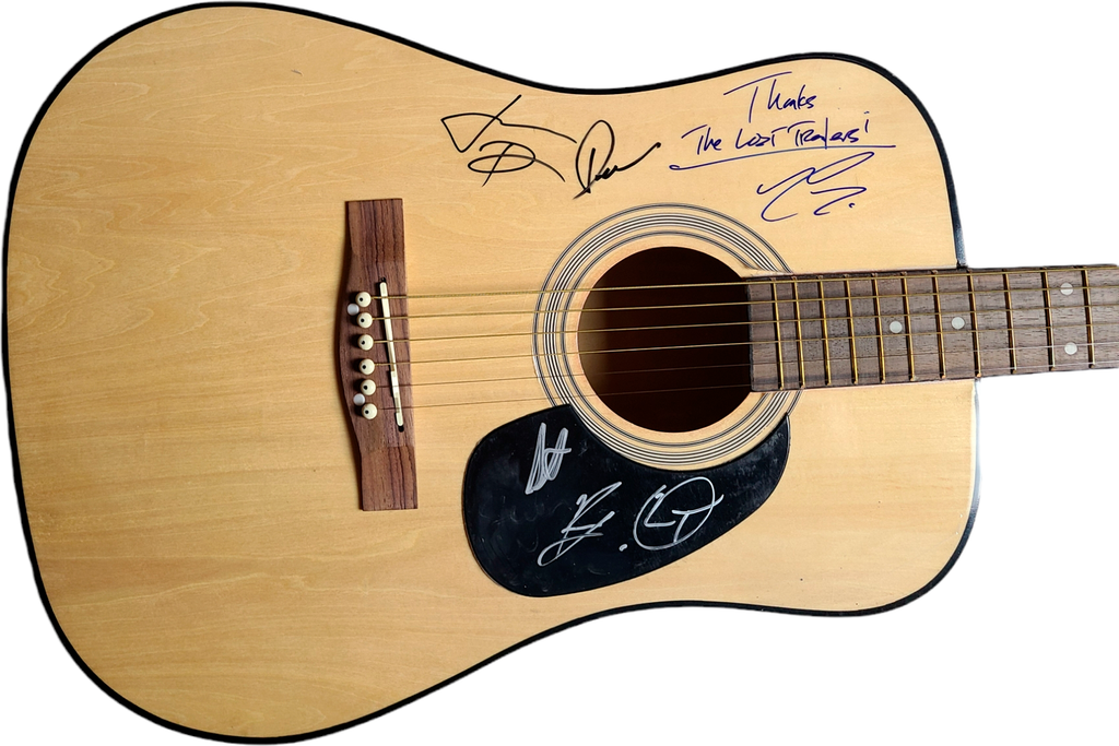 The Lost Trailers Signed Acoustic Guitar UACC AFTAL RACC TS