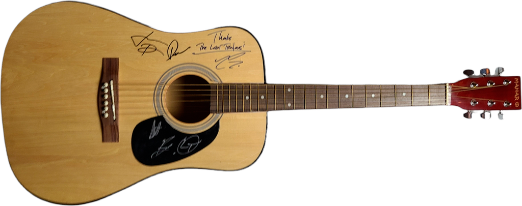 The Lost Trailers Signed Acoustic Guitar UACC AFTAL RACC TS