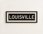 Framed Louisville Kentucky Bus Scroll