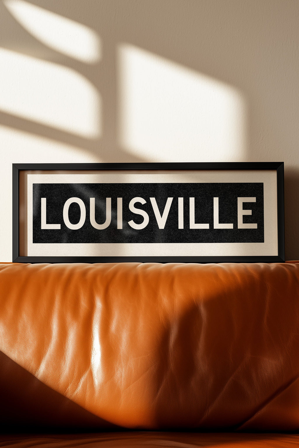 Framed Louisville Kentucky Bus Scroll