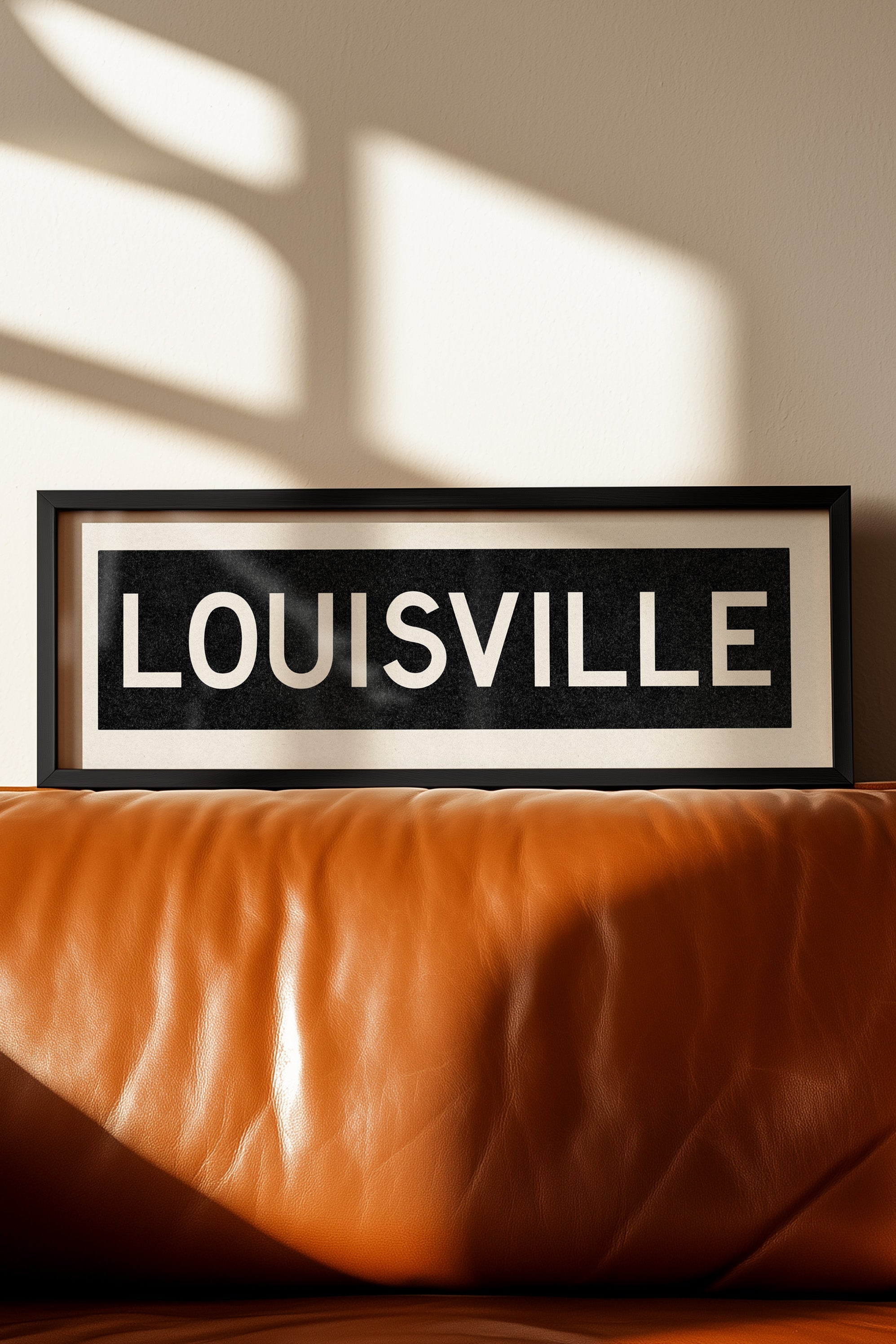 Framed Louisville Kentucky Bus Scroll