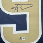 Autographed/Signed Aaron Donald Los Angeles LA Dark Blue Football Jersey JSA COA